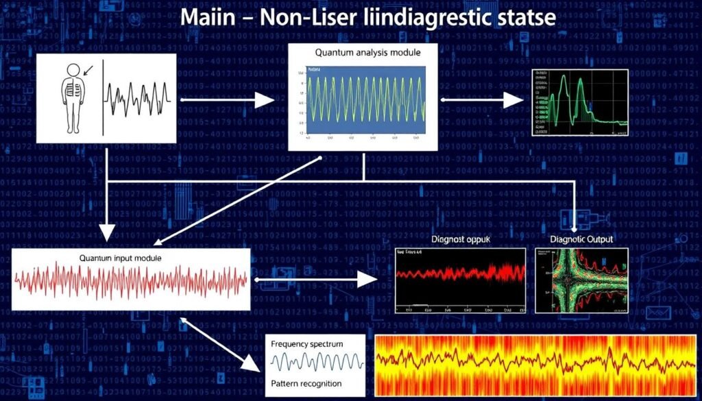 Diagram showing how the Maikong system processes biological signals through its non-linear analysis framework