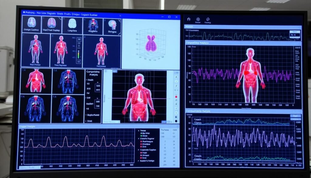 Maikong system interface showing multiple diagnostic functions and analysis modules