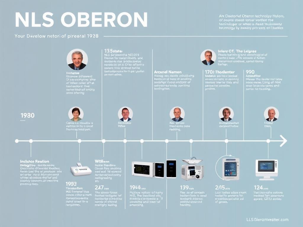 Timeline showing the evolution of NLS Oberon technology
