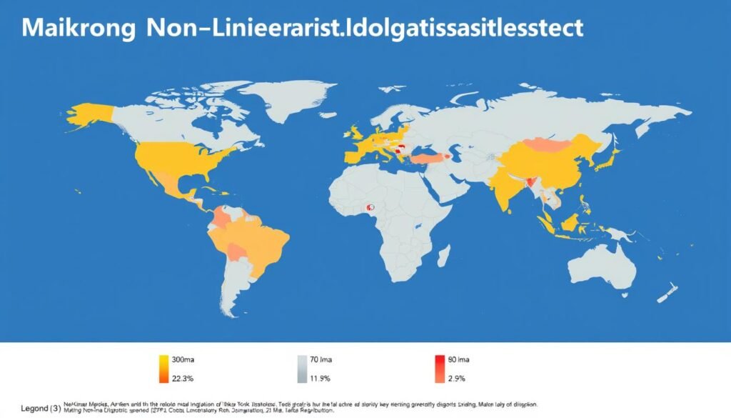 World map showing global distribution and adoption of Maikong Non-Linear Diagnostic Systems