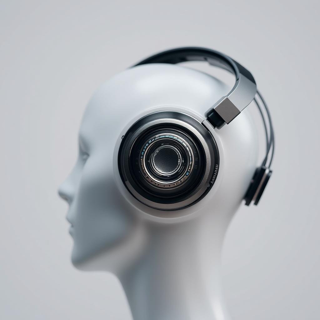 Close-up of Hunter Metatron headset with bio-inductors