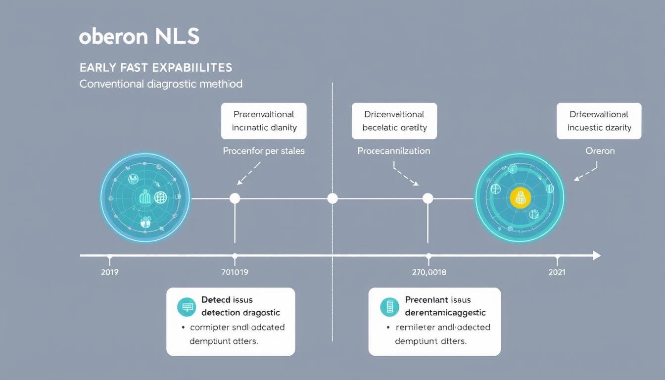 Comparison of early detection timeline between Oberon NLS and conventional diagnostics