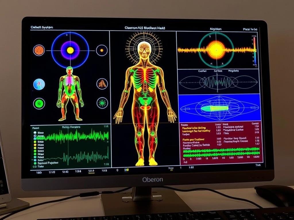 Holistic body-mind analysis visualization from Oberon NLS system