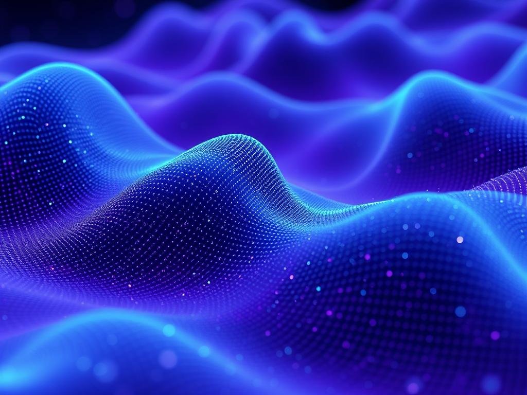 Quantum physics visualization representing Oberon NLS Analysis principles