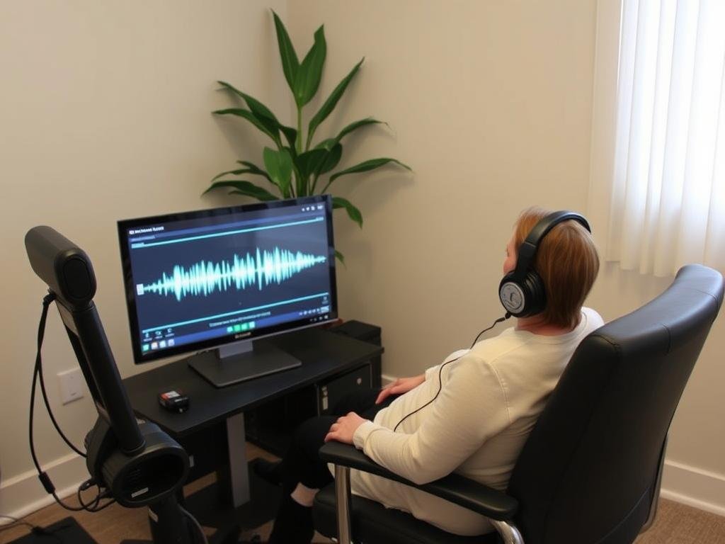 Real-time frequency balancing therapy session using Oberon NLS Biofeedback