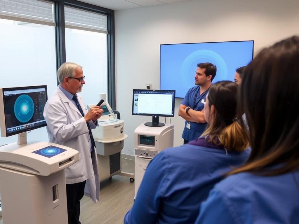 Training session for using the Metatron Hunter 4025 system