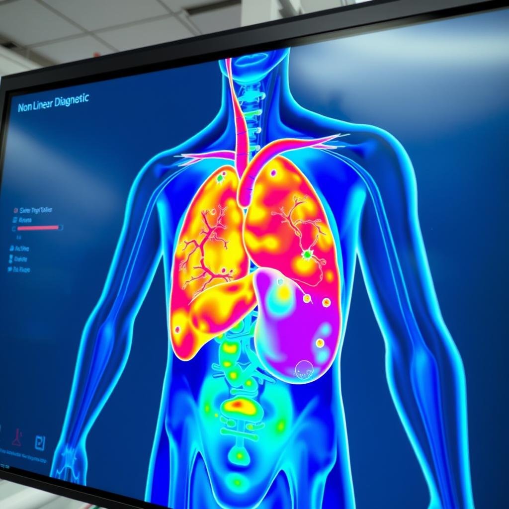 3D organ scanning visualization from a Non Linear Diagnostic System