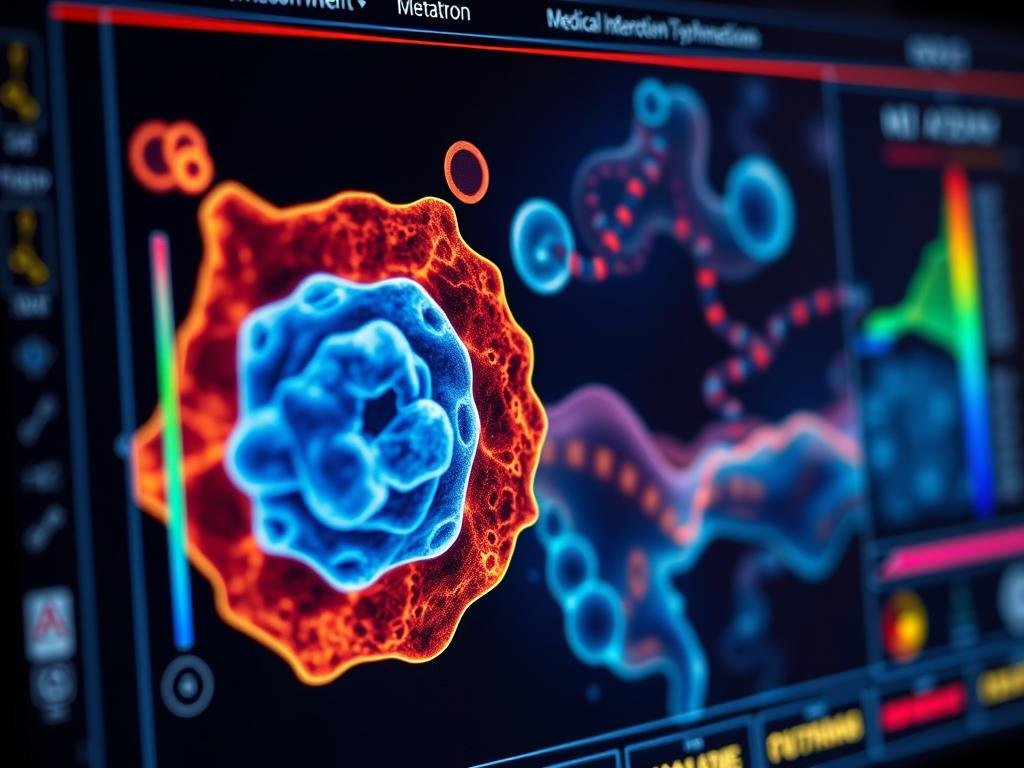 Cellular-level analysis screen from Metatron Hunter 4025 NLS software
