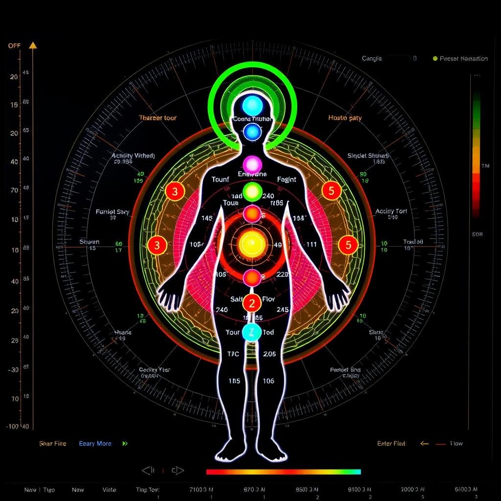 Chakra and energy center analysis from Metatron Hunter 4025 NLS