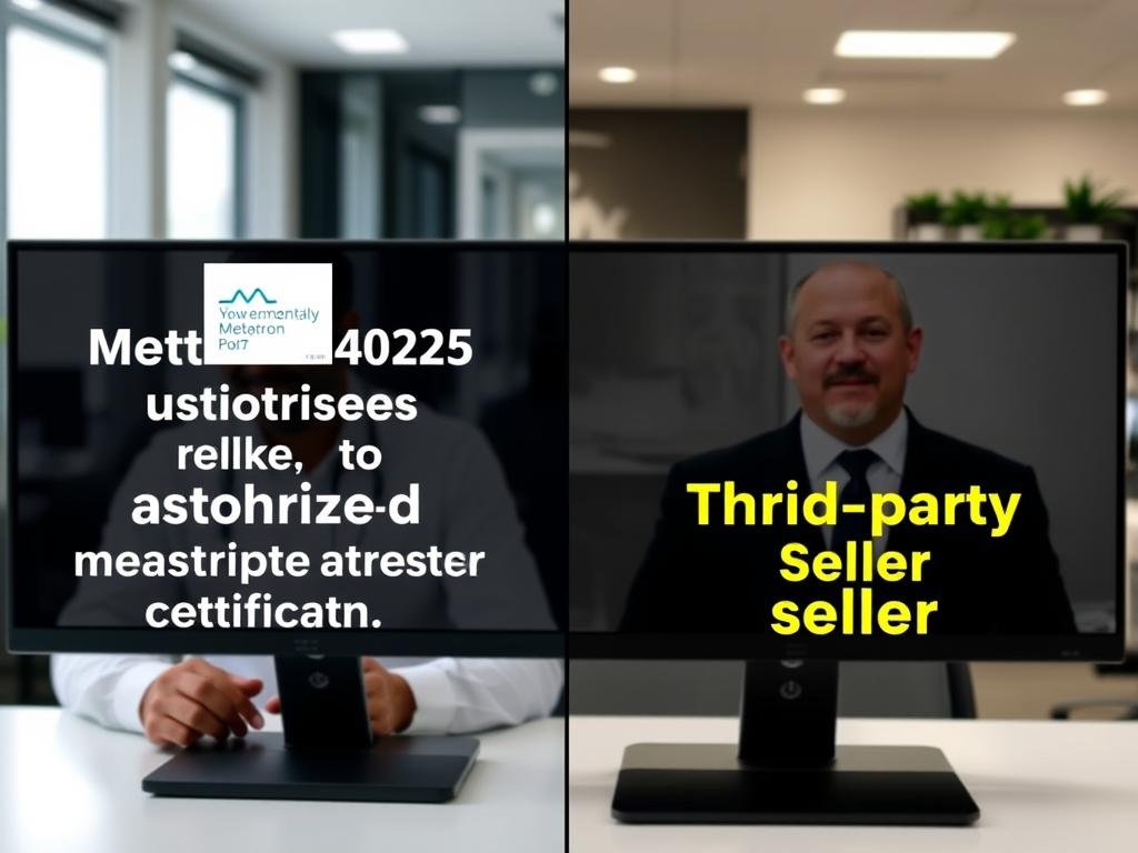Comparison between authorized Metatron 4025 distributor and third-party seller