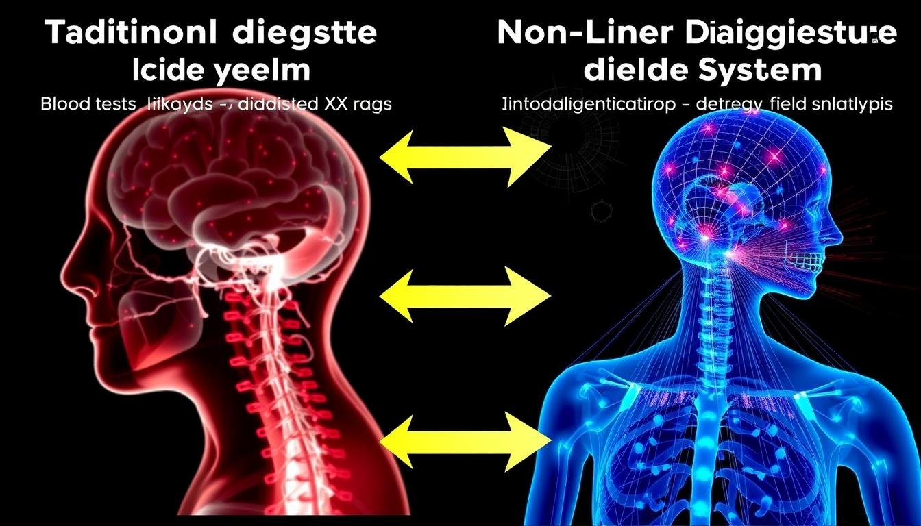 Comparison between traditional linear diagnostics and Non Linear Diagnostic System
