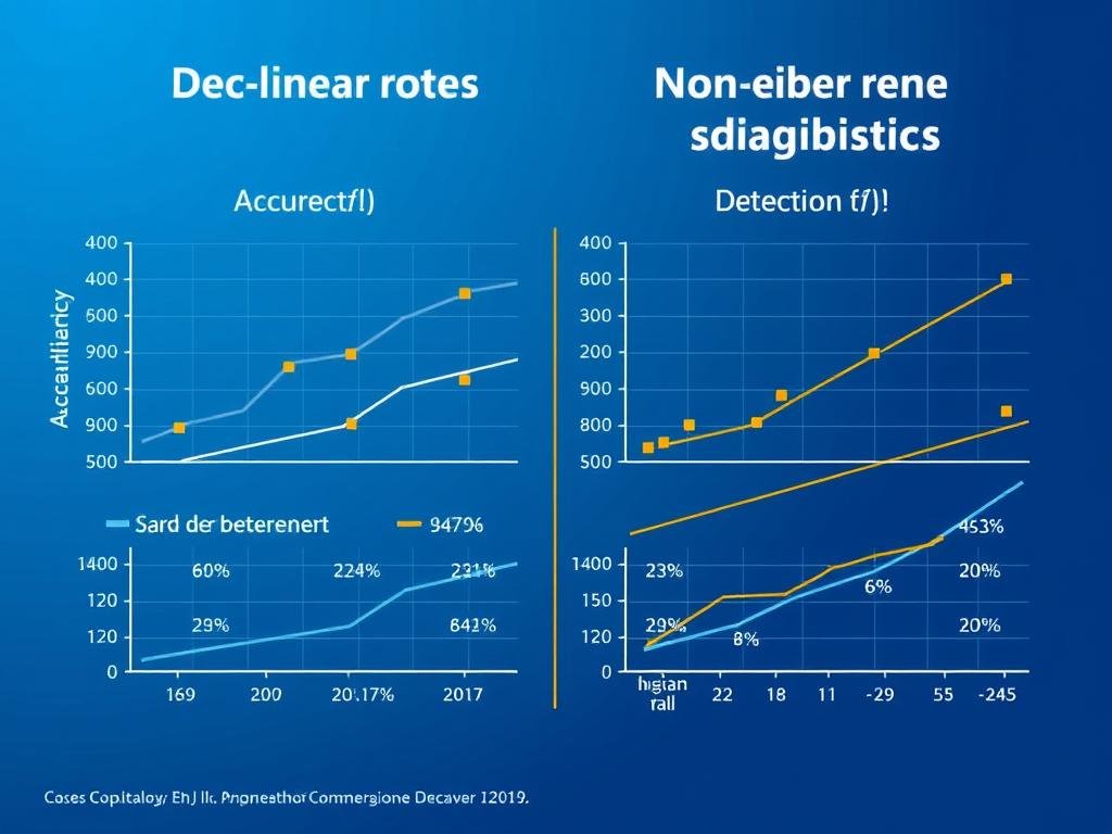 Comparison chart showing accuracy differences between linear and non-linear diagnostic approaches Comparison chart showing accuracy differences between linear and non-linear diagnostic approaches