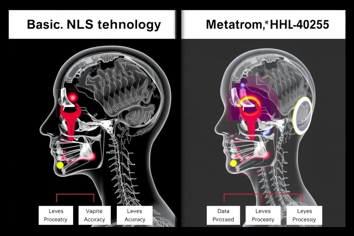 Comparison of basic NLS technology versus advanced Metatron Hunter 4025 NLS technology