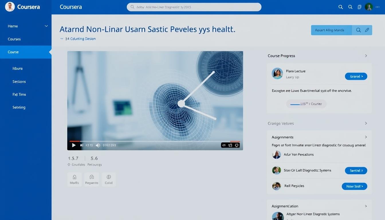 Coursera Non Linear Diagnostic System course interface