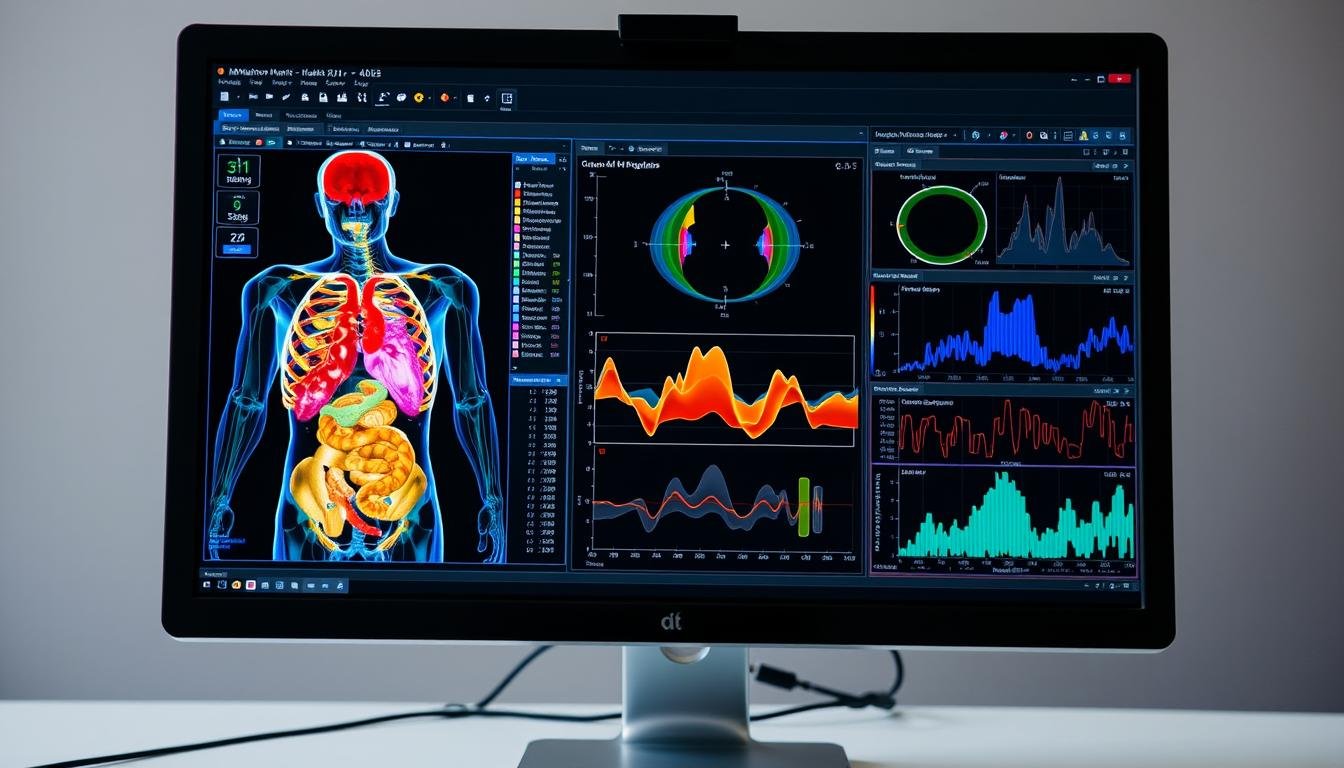 Detailed analysis screen of the Metatron Hunter 4025 NLS software