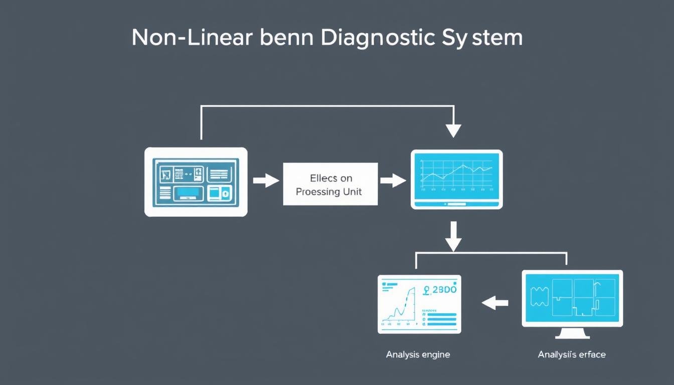 Detailed diagram of Non Linear Diagnostic System components showing data flow Detailed diagram of Non Linear Diagnostic System components showing data flow