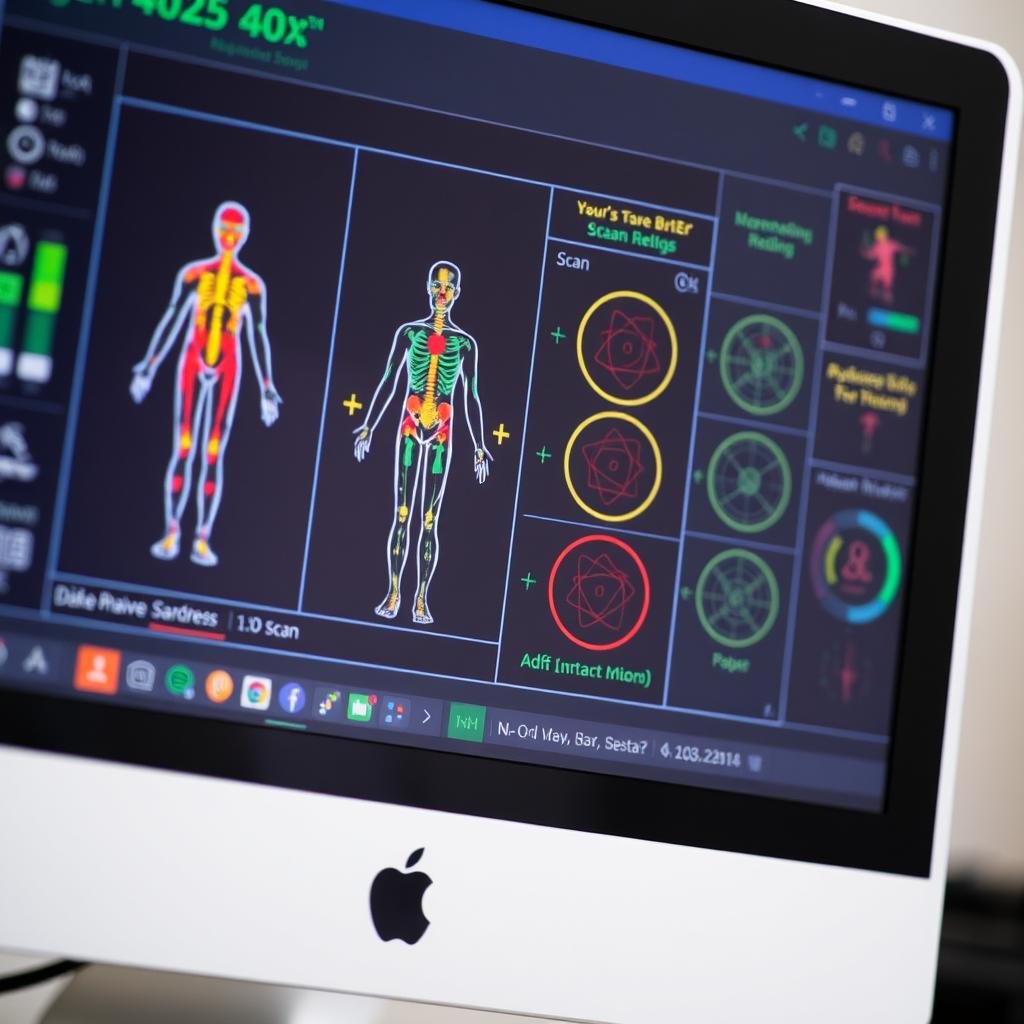 Metatron Hunter 4025 NLS software interface showing body scan