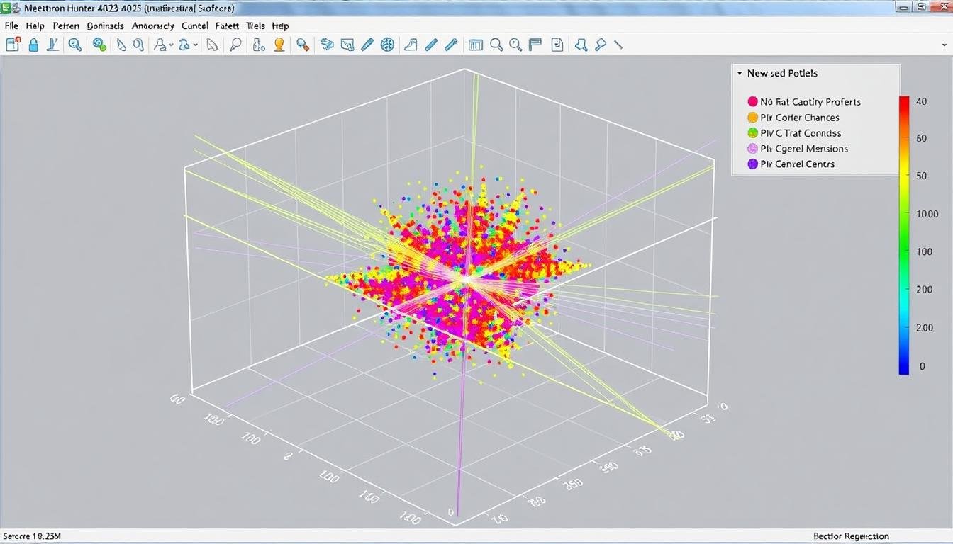 Multi-dimensional analysis visualization in Metatron Hunter 4025 NLS