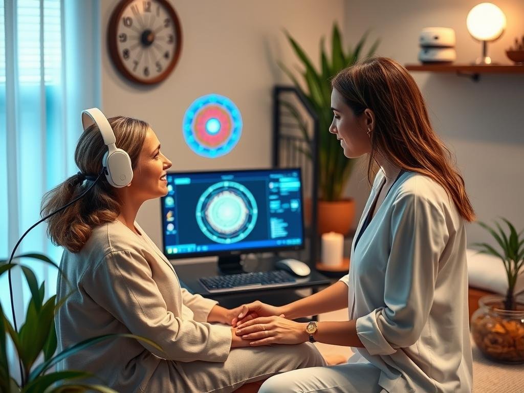 Non Linear Diagnostic System being used in a wellness center