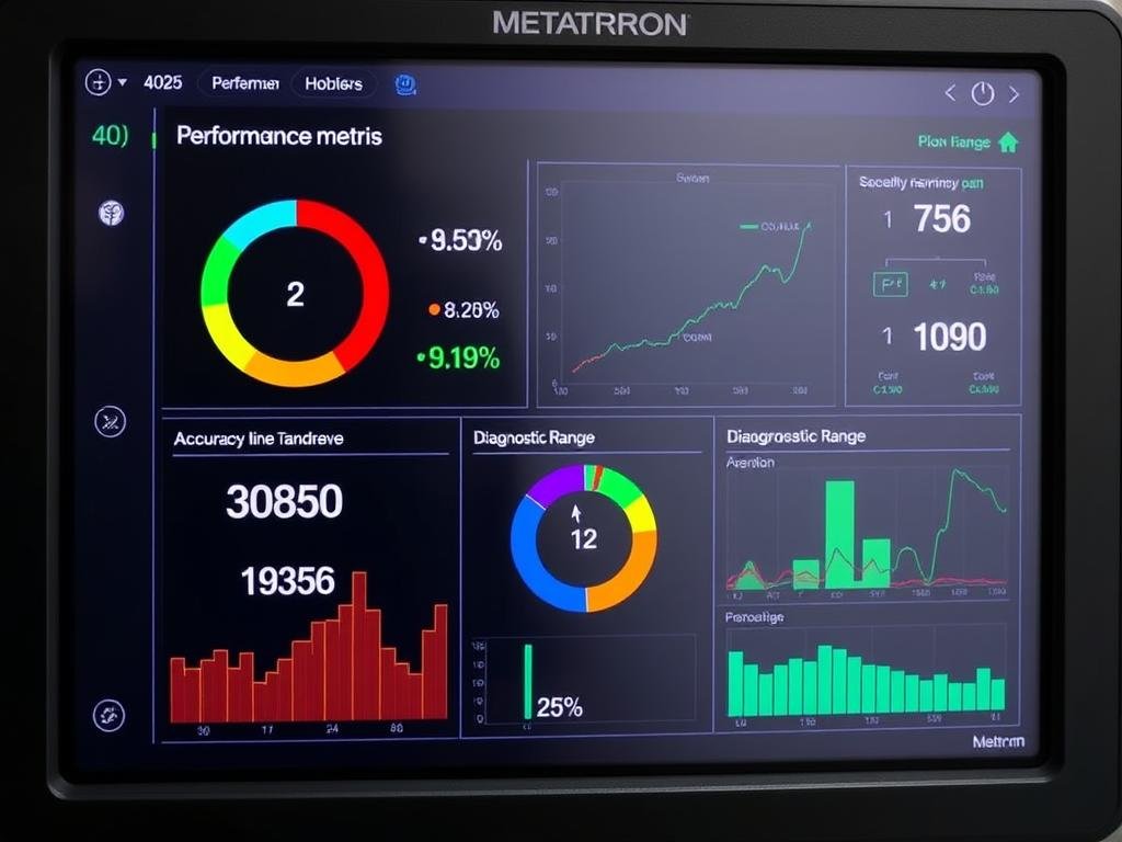 Performance metrics display from Metatron Hunter 4025 NLS software