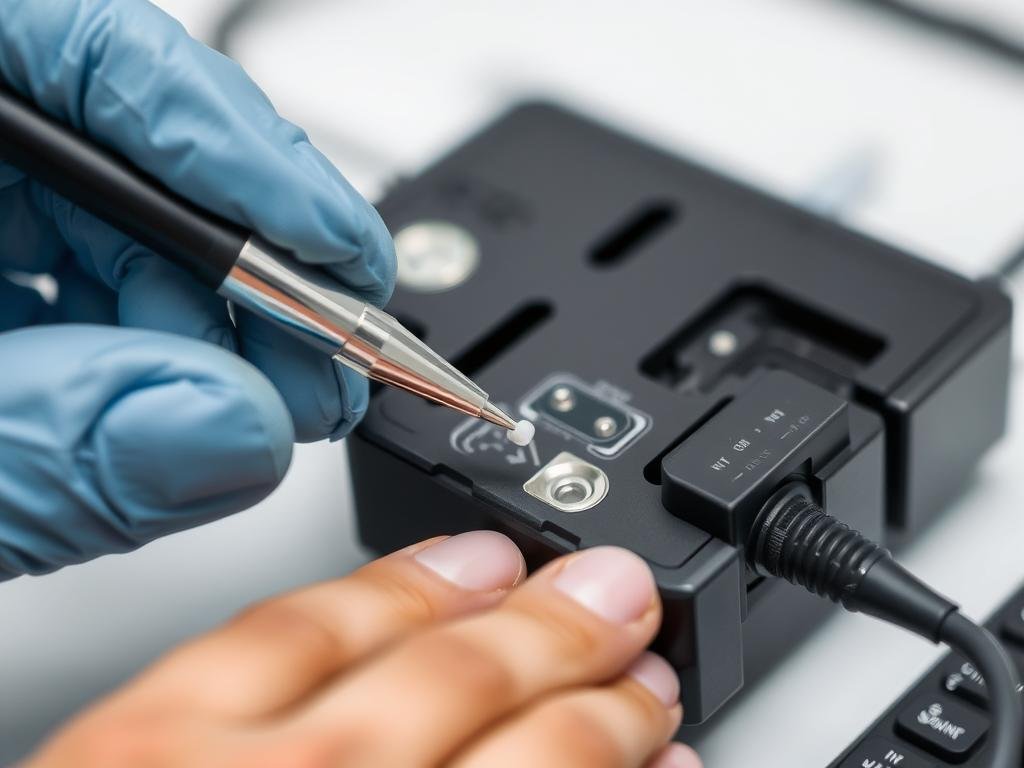 Proper sensor probe maintenance for Non Linear Diagnostic System
