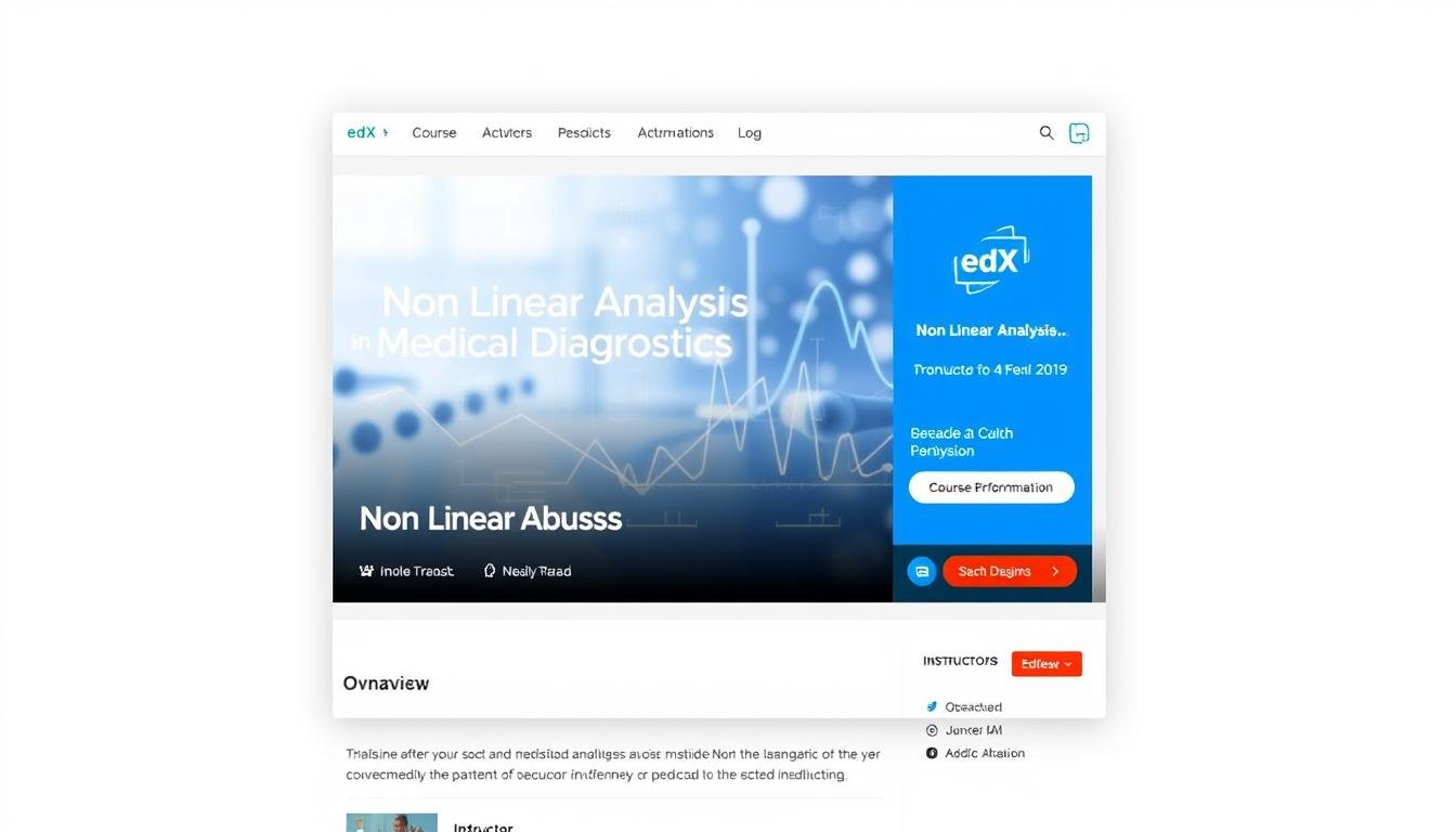edX Non Linear Diagnostic System course platform