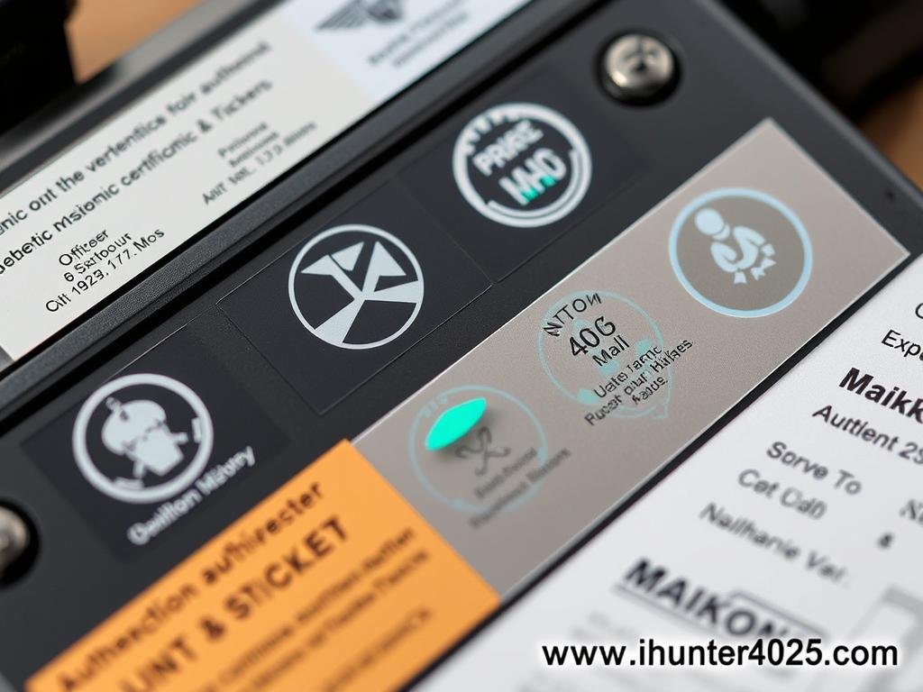 Authentic Metatron Hunter 4025 NLS certification and verification elements