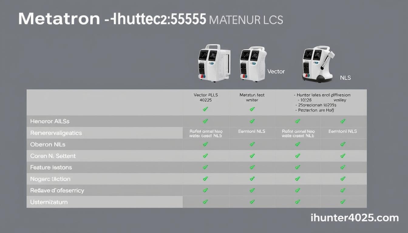 Comparison of Metatron Hunter 4025 NLS with other bioresonance systems