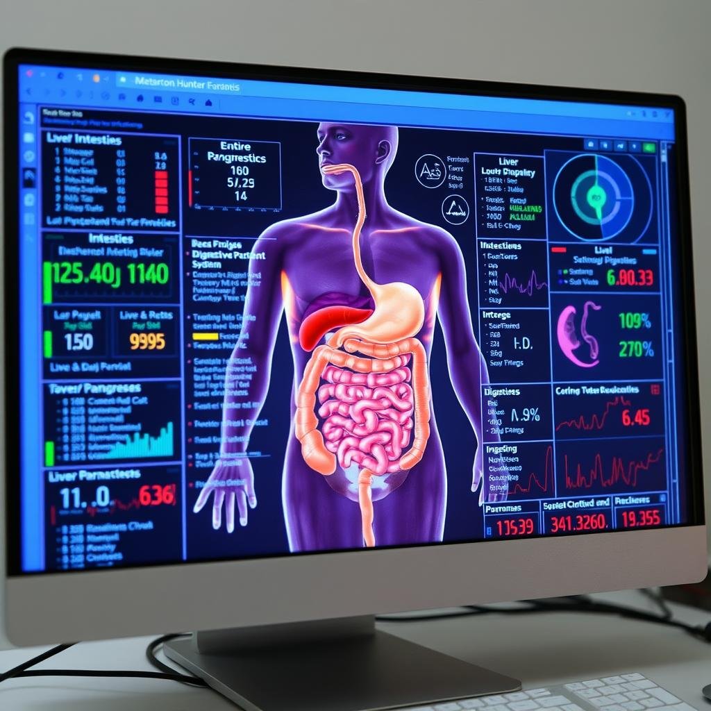 Comprehensive digestive system analysis with Metatron Hunter 4025 NLS