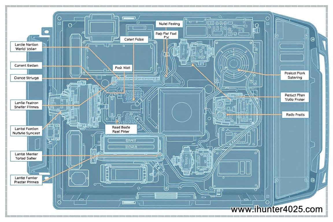 Detailed technical components of the Metatron Hunter 4025 NLS system