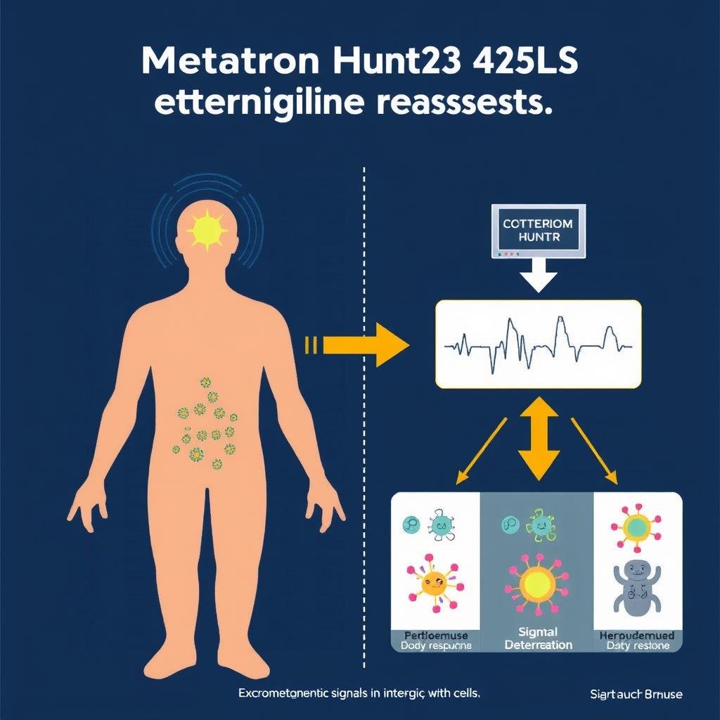 Diagram showing how Metatron Hunter 4025 NLS detects allergic responses