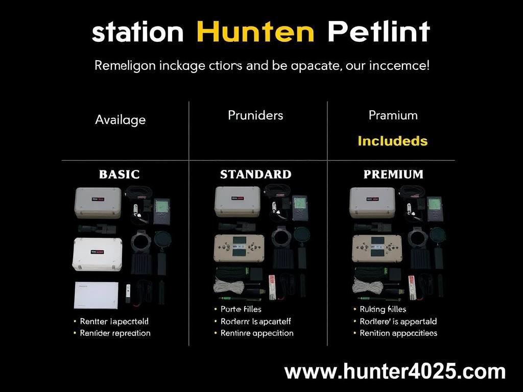 Different package options available for Metatron Hunter 4025 NLS