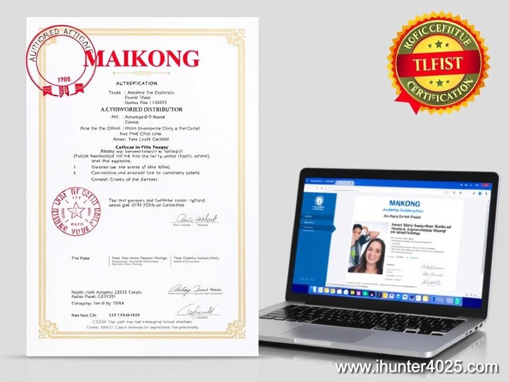 MAIKONG authorized distributor certificate and verification process