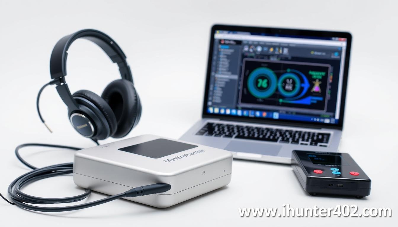 Metatron Hunter 4025 NLS device with its components displayed