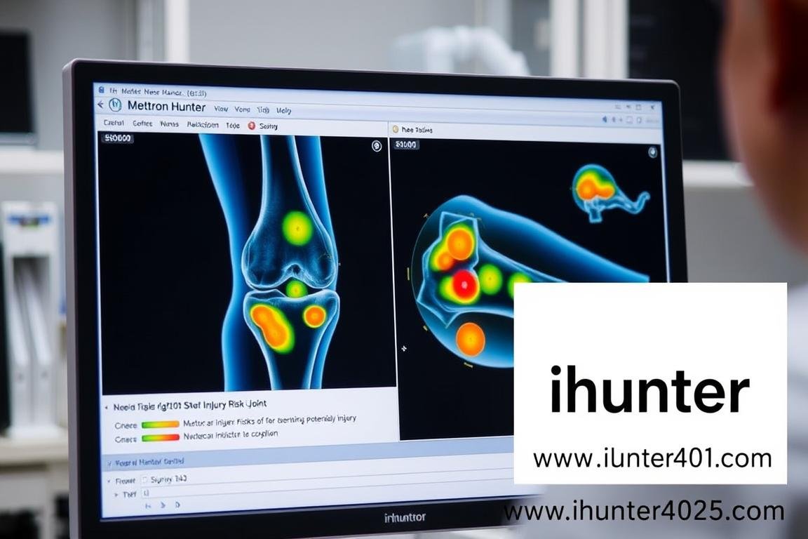 Metatron Hunter 4025 NLS scan showing potential injury risk areas
