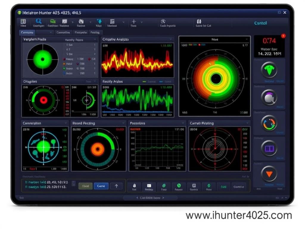 Metatron Hunter 4025 NLS software interface showing analysis results