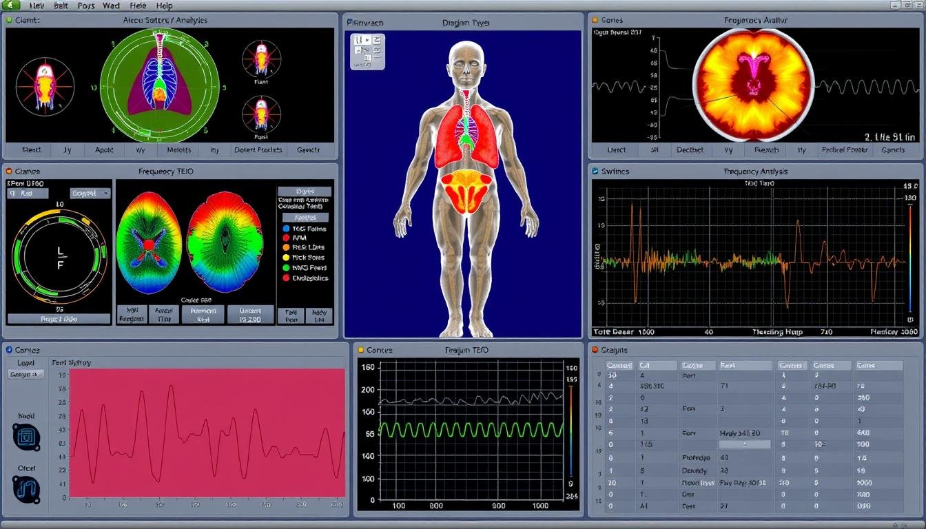 Metatron Hunter 4025 NLS software interface showing multiple analysis modules