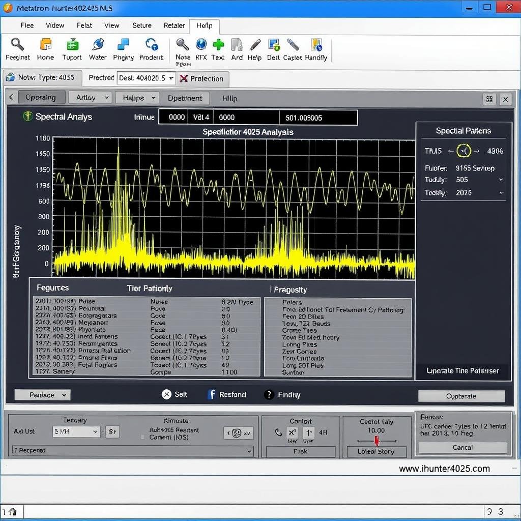 Spectral analysis in Metatron Hunter 4025 NLS software