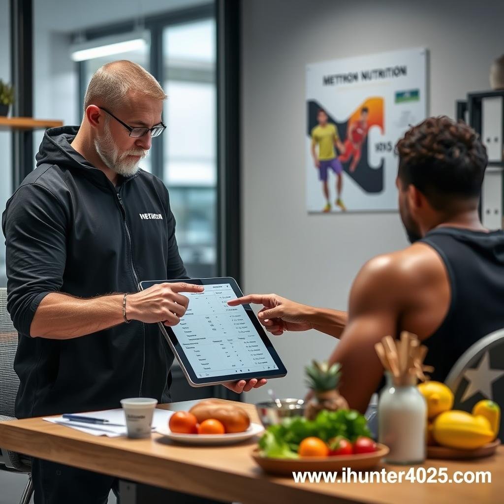 Sports nutritionist discussing Metatron Hunter 4025 NLS results