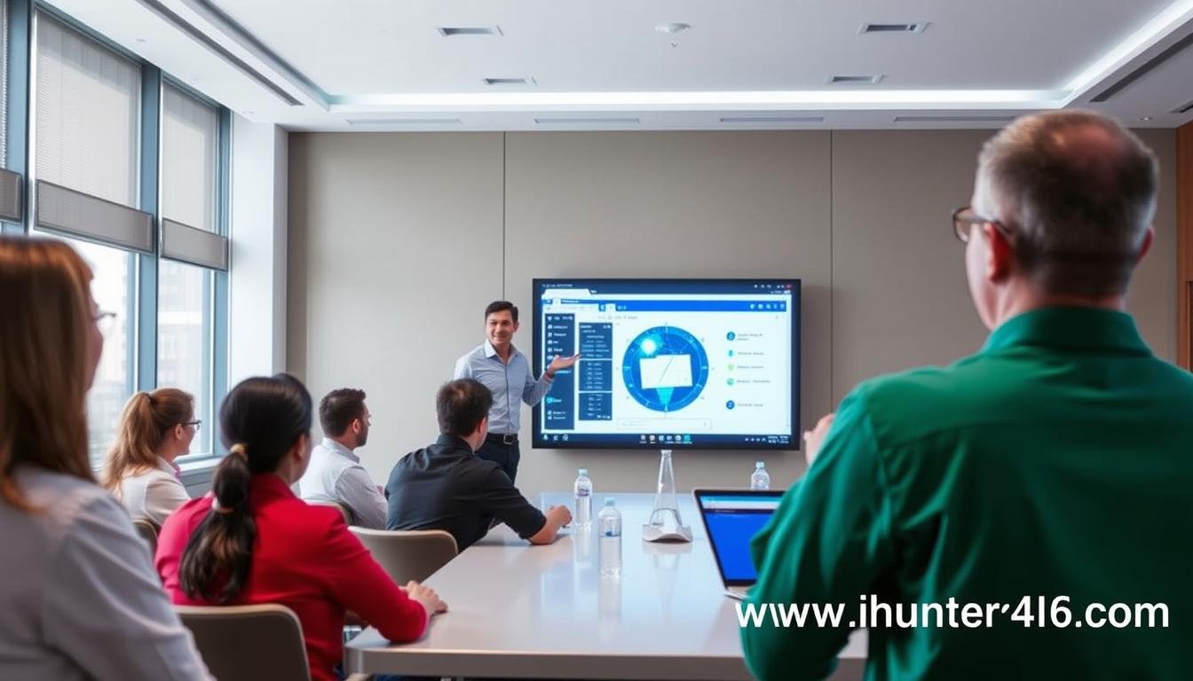 Training session for Metatron Hunter 4025 NLS system with professional demonstration