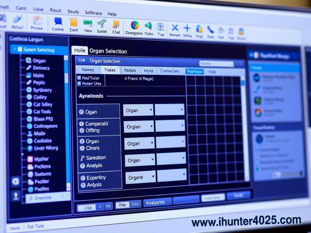 User-friendly software interface of the Metatron Hunter 4025 NLS