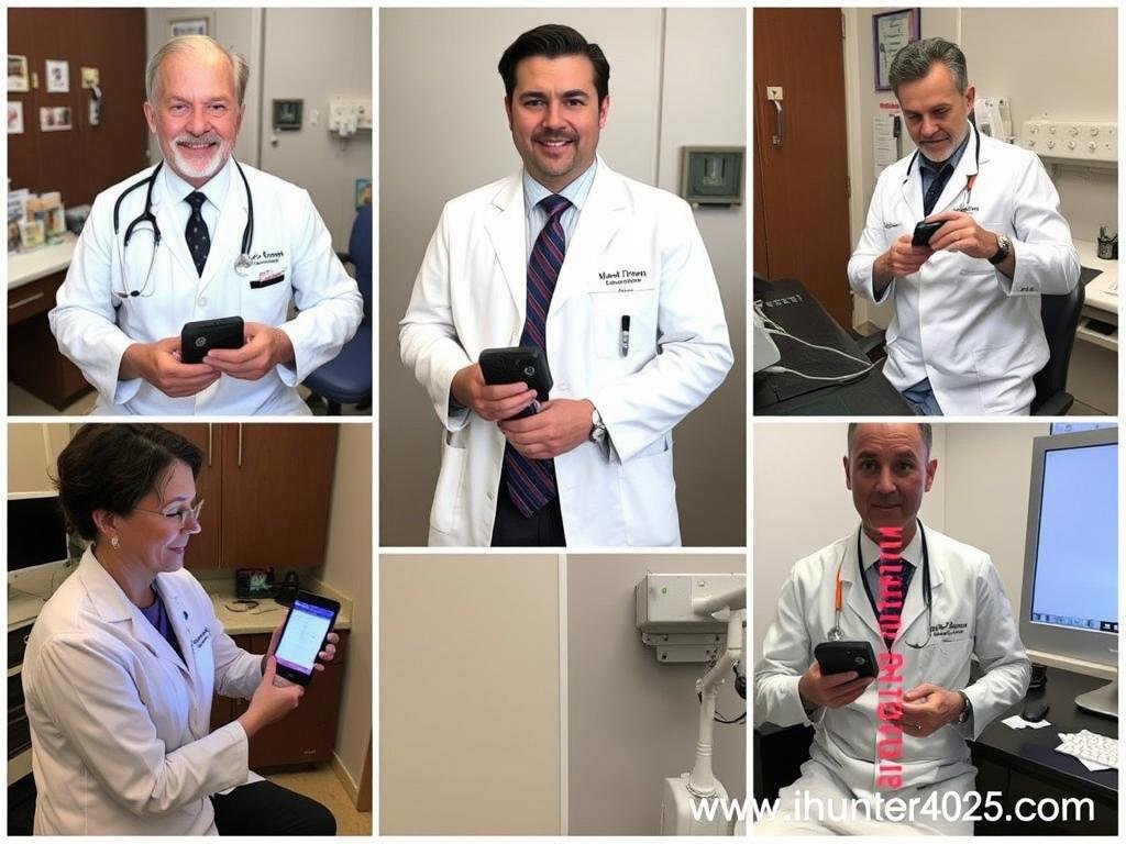 Various healthcare professionals using the Metatron Hunter 4025 NLS