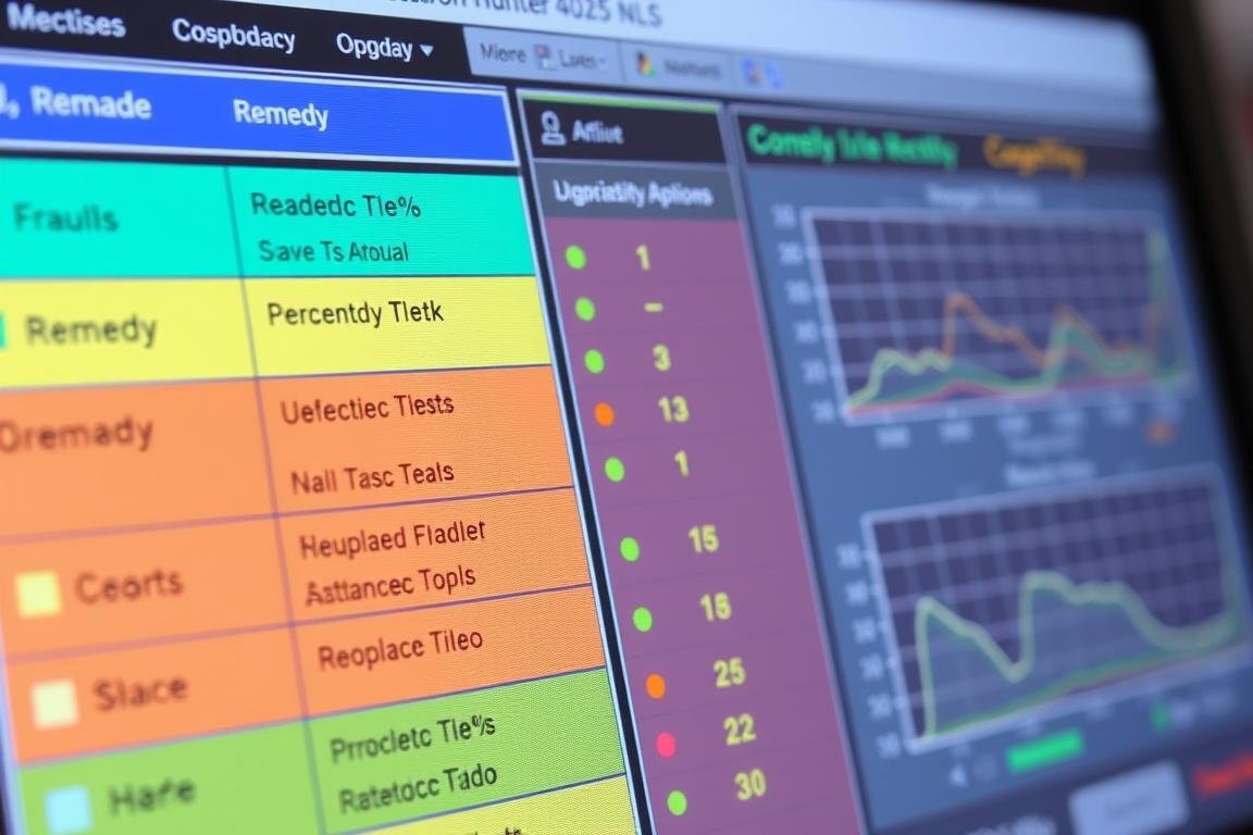 VegeTest analysis screen on Metatron Hunter 4025 NLS