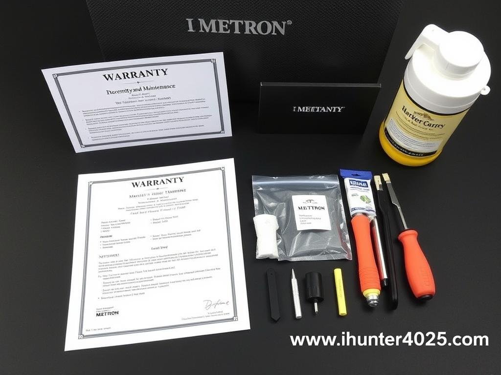 Warranty documentation and maintenance kit for Metatron Hunter 4025 NLS