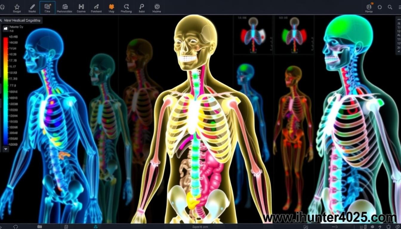 3D visualization of human body systems from Metatron Hunter 4025 NLS software