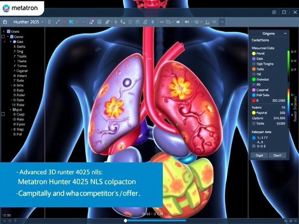 Advanced 3D visualization capabilities of Metatron Hunter 4025 NLS