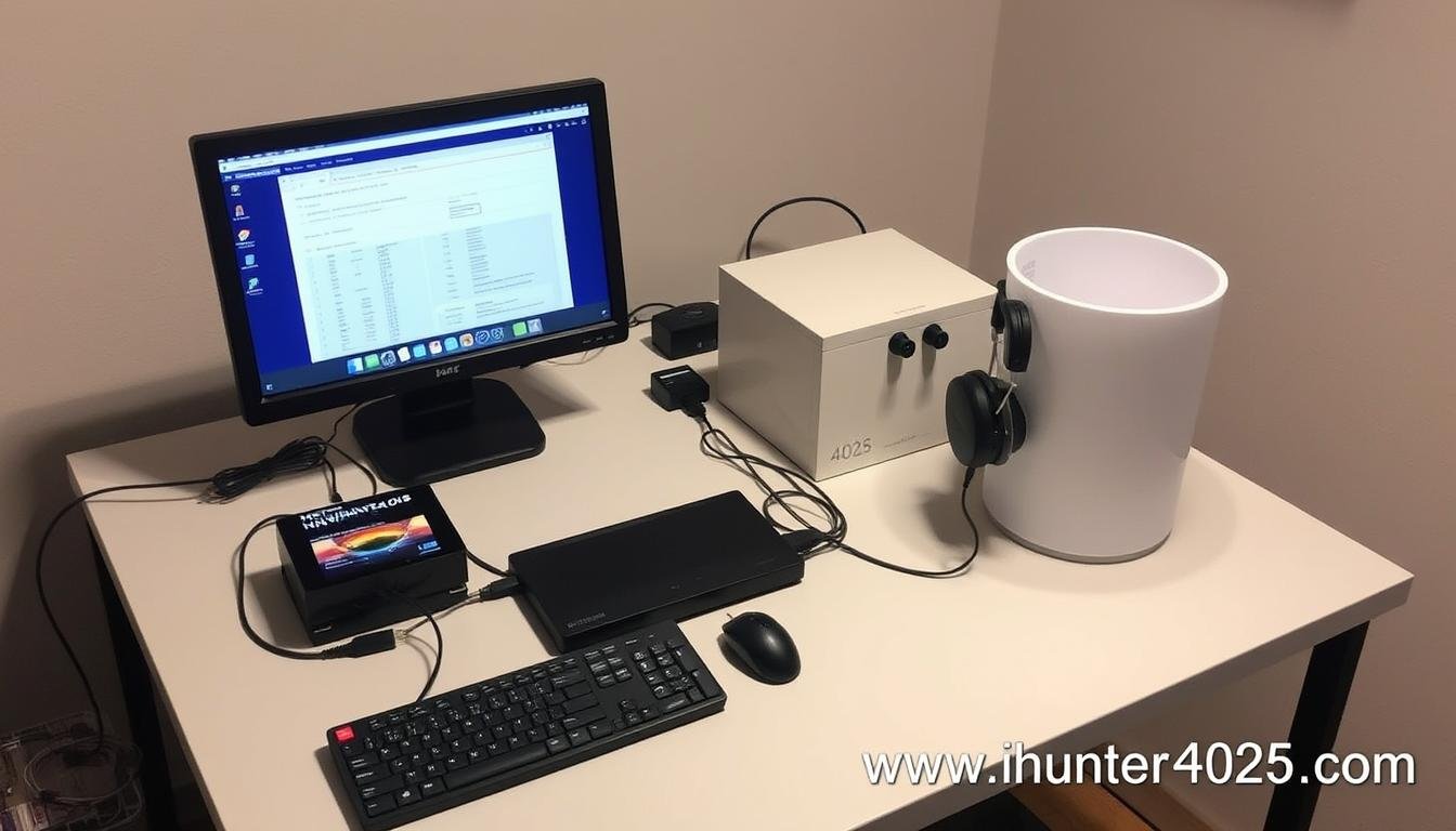 Complete Metatron Hunter 4025 NLS system setup with computer