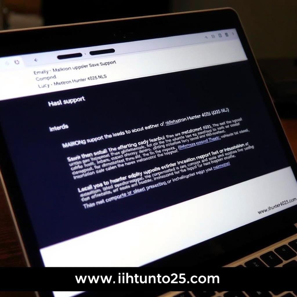 Email support for Metatron Hunter 4025 NLS