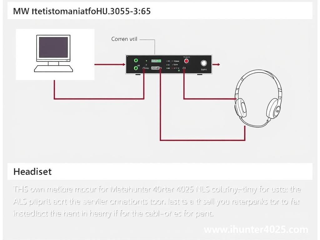 Hardware connection diagram for Metatron Hunter 4025 NLS