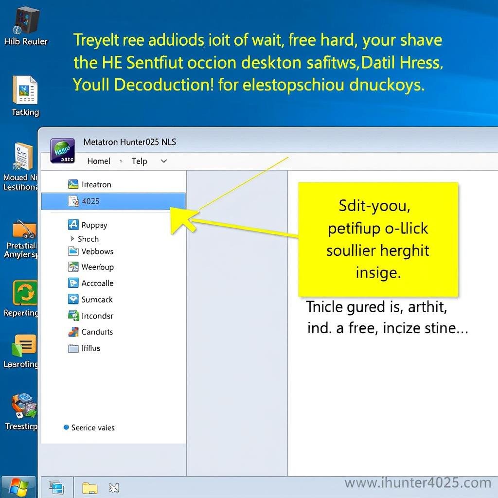 Launching Metatron Hunter 4025 NLS software for the first time